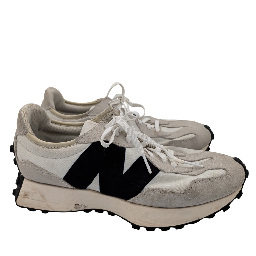 New Balance 327 Sea Salt Black Womens Sneakers WS327FE Size 9.5 Mens 8